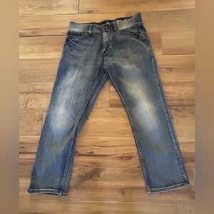 Nat Nast Jeans Mens 34/30 Blue Denim Straight Leg Stretch Casual Five Pocket